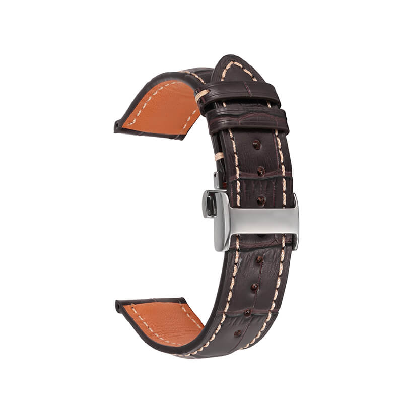 Bamboo-Textured Top Grain Leather Watch Strap – Babylon Leather