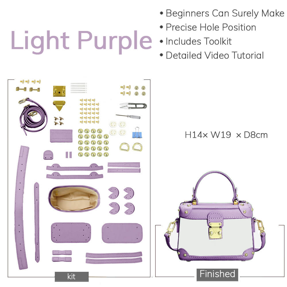 Customizable Panel Top Handle Crossbody Bag DIY Kit – Babylon Leather