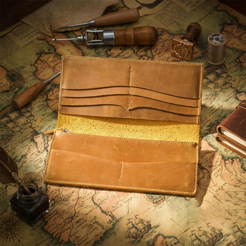 Men's Zip Long Wallet – Babylon Leather