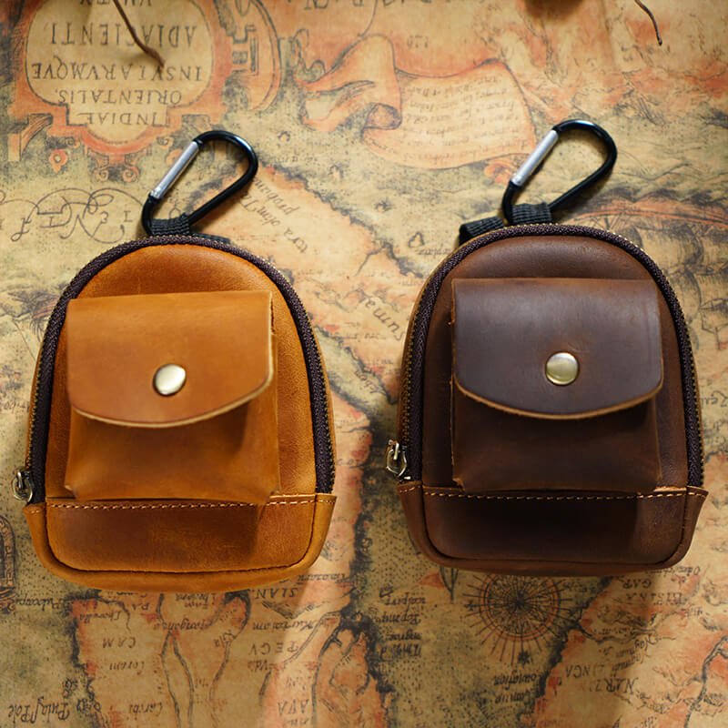 Zip Coin Pouch Outdoor Carry – Babylon Leather