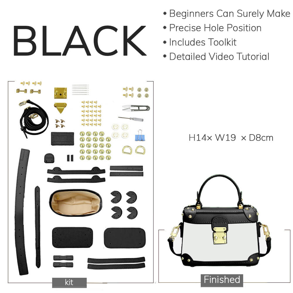 Customizable Panel Top Handle Crossbody Bag DIY Kit – Babylon Leather