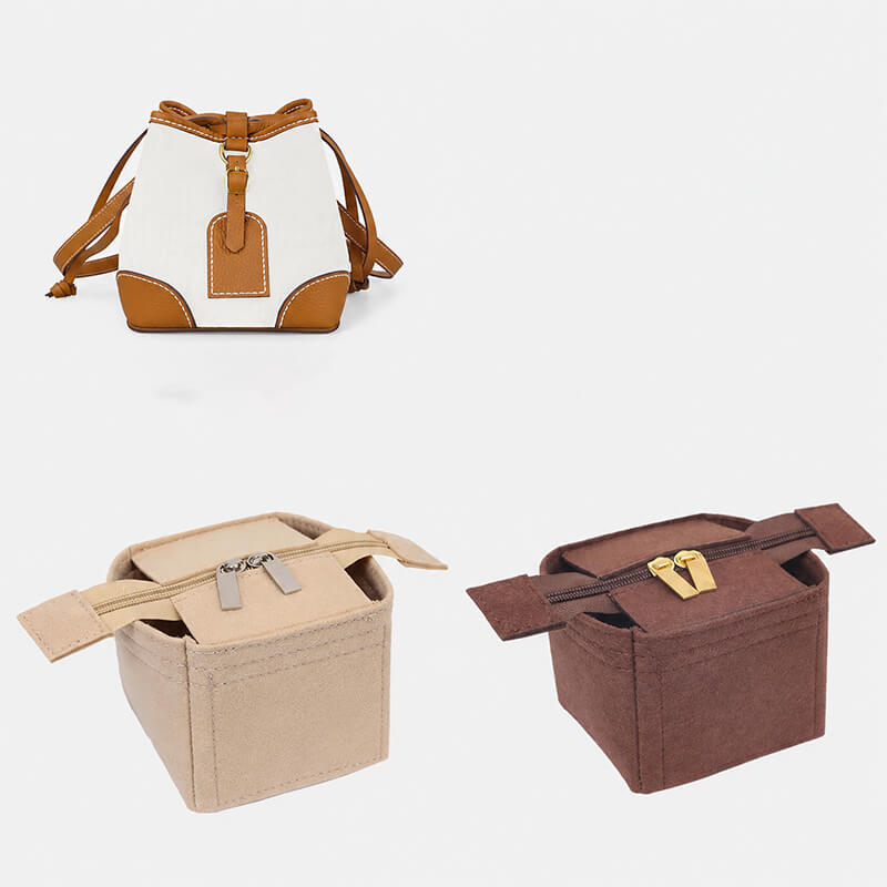 Non-Woven Bag Insert Organizer for LV Noe-Style Mini Bucket Bags