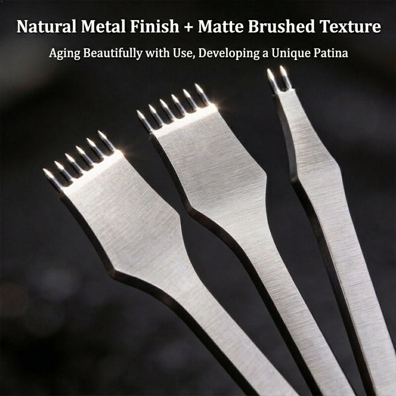 Premium D2 Steel Round Pricking Iron for Internal Seams – Babylon Leather