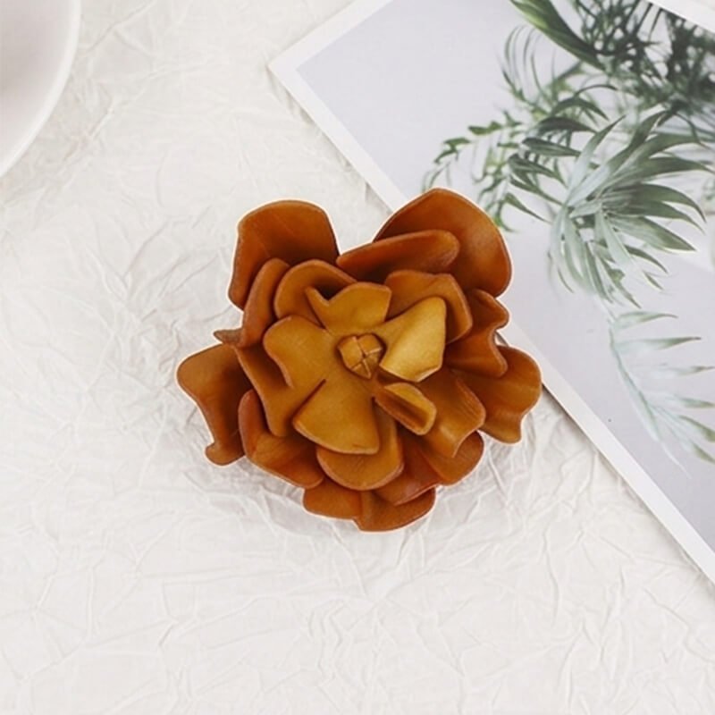 [$150+] 3D Cowhide Leather Flower Choker - Babylon LeatherBabylon LeatherMJY03-Yellow