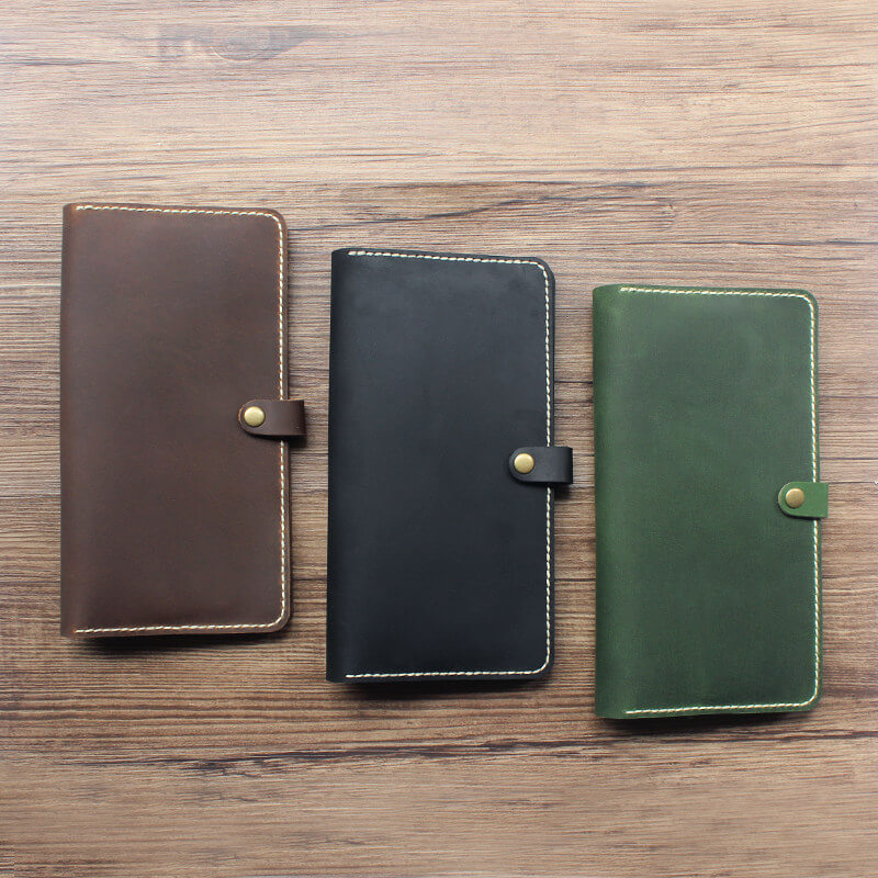 Travel Passport Wallet Crazy Horse Leather DIY Kit – Babylon Leather