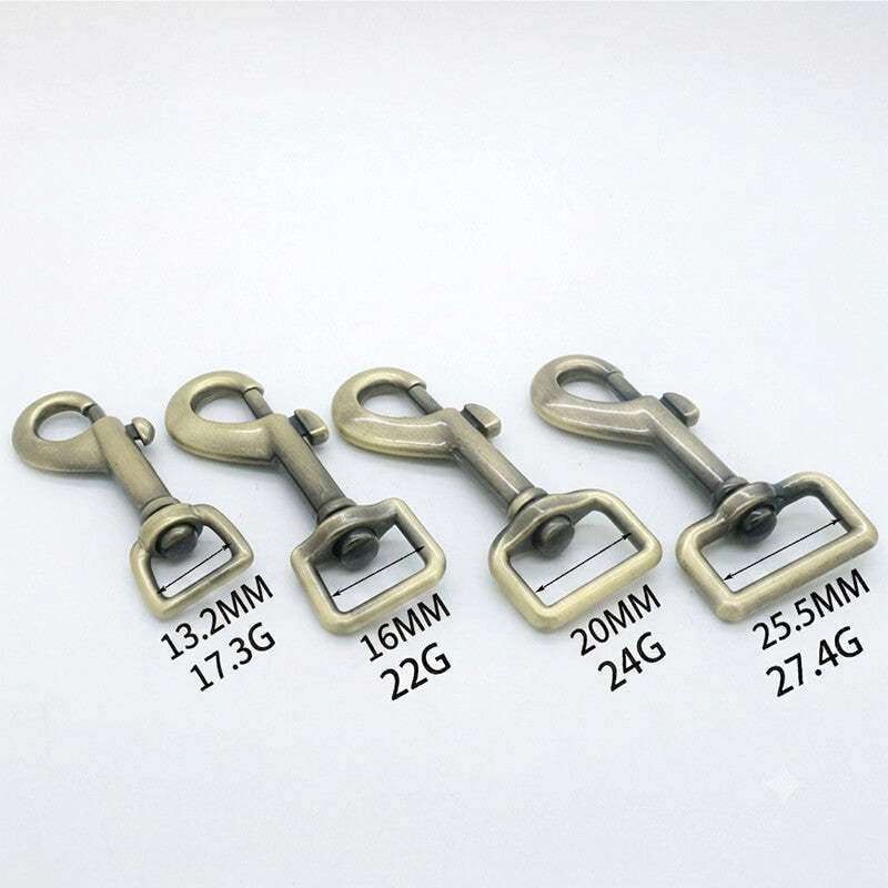 Square Eye Swivel Snap Hook - Babylon Leather