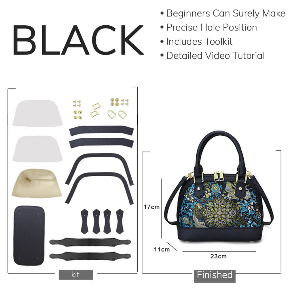 Customizable Fabric Panel Dome Crossbody Bag DIY Kit – Babylon Leather