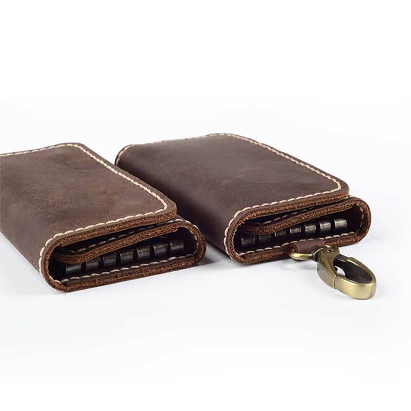 Men's Belt-Loop Key Case Crazy Horse Leather DIY Kit – Babylon Leather