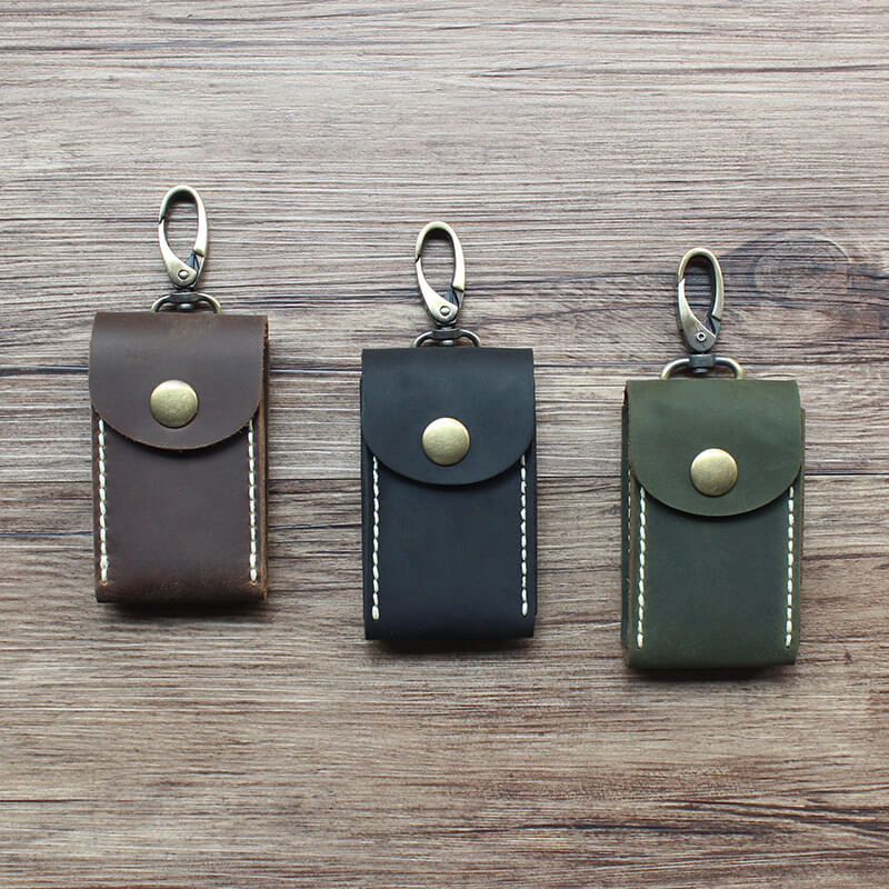 Mini Car Key Case Crazy Horse Leather DIY Kit – Babylon Leather