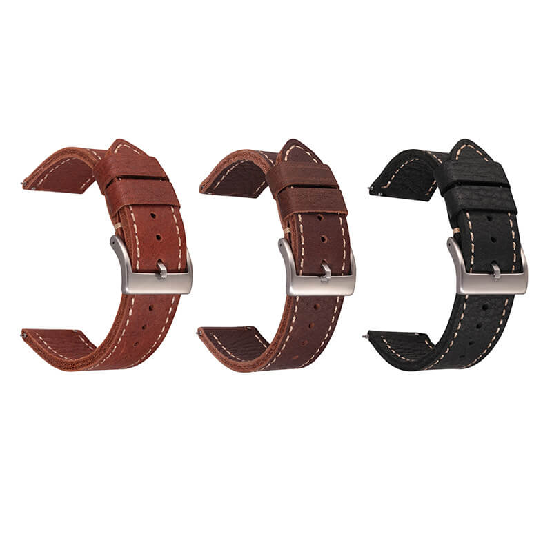 Top Grain Leather Quick Release Watch Strap, 20mm and 22mm – Babylon Leather