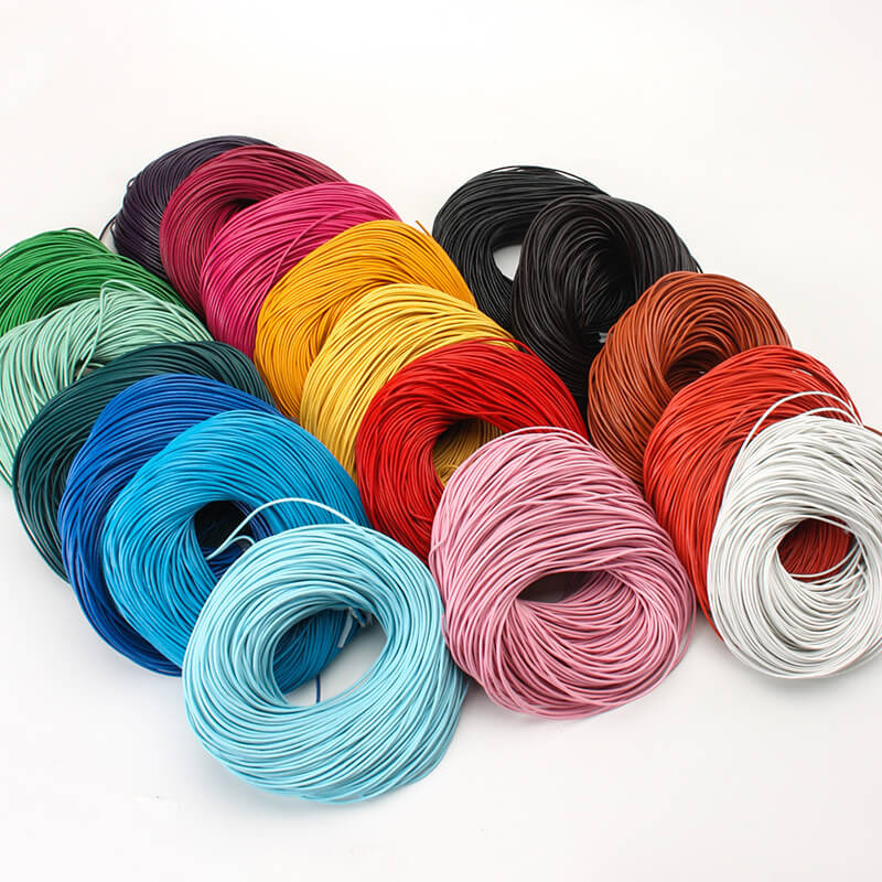 Cowhide Leather Round Cord 2mm Width 5m Roll Multi-Color – Babylon Leather