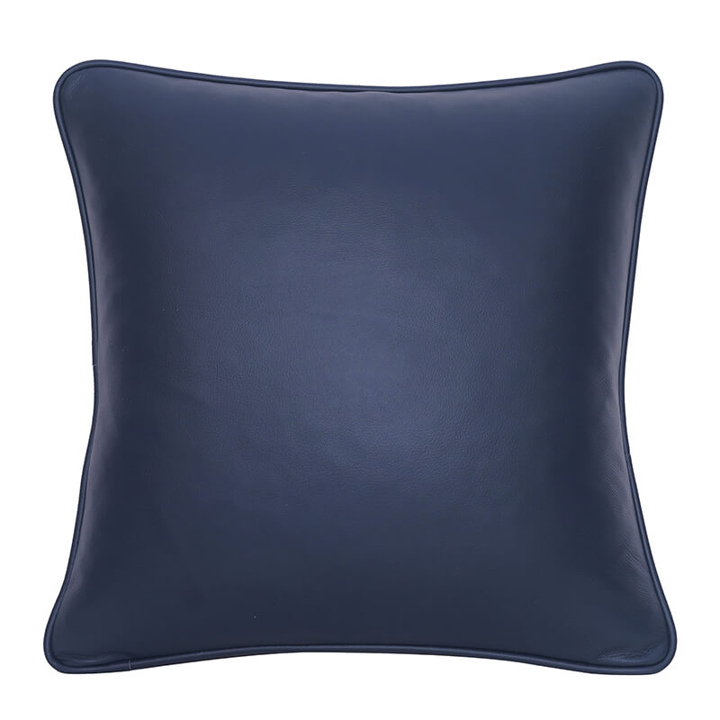 Classic Top Grain Cowhide Leather Throw Pillow Cover
