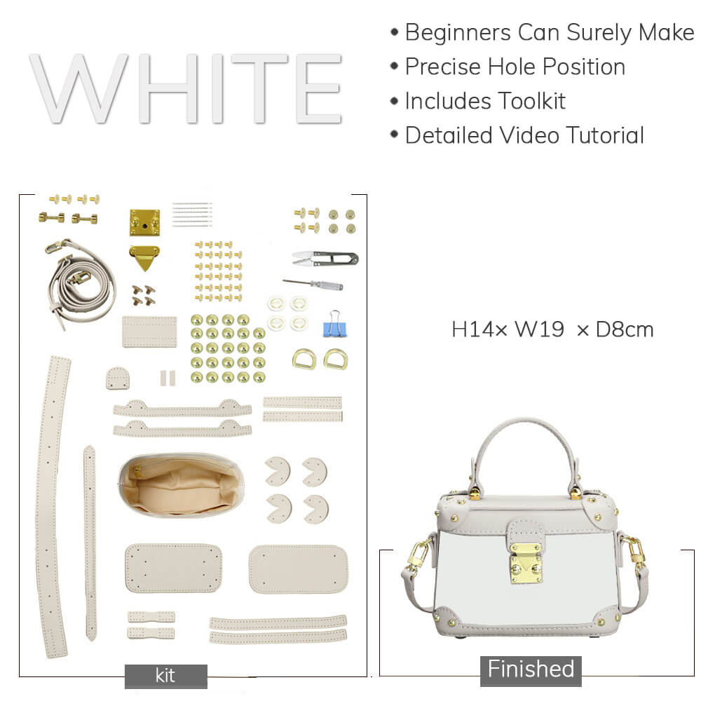 Customizable Panel Top Handle Crossbody Bag DIY Kit – Babylon Leather