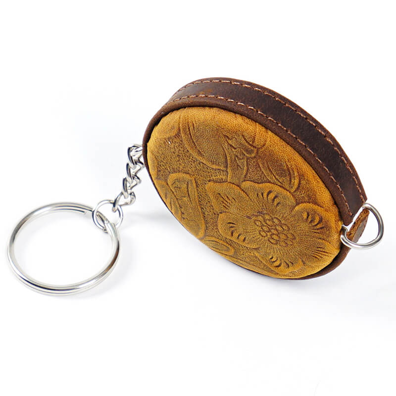 Vintage Leather Tape Measure Keychain – Babylon Leather