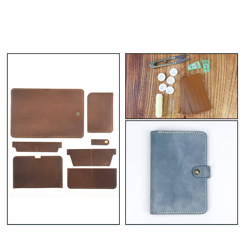 Passport Holder Ticket Case Fog Wax Leather DIY Kit – Babylon Leather