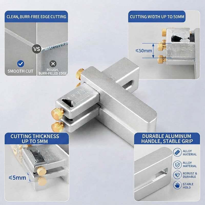Mini Leather Strap Cutter Aluminum Belt Cutting Tool