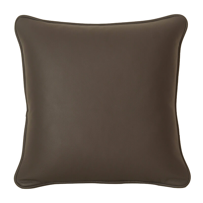 Classic Top Grain Cowhide Leather Throw Pillow Cover
