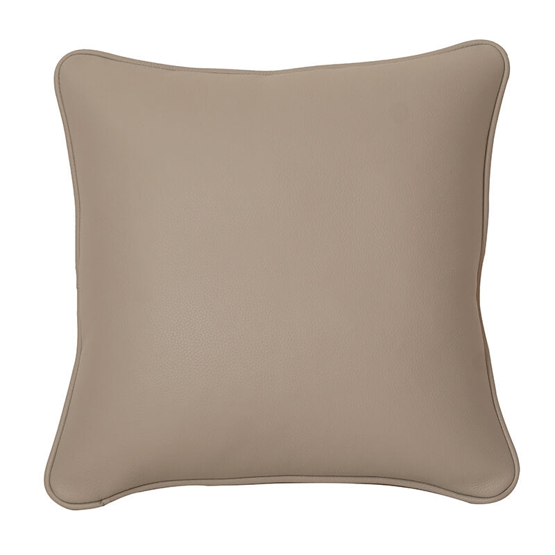 Classic Top Grain Cowhide Leather Throw Pillow Cover