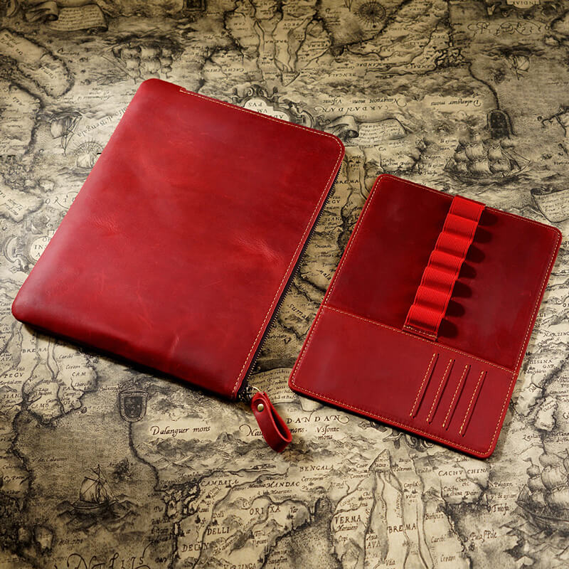 Zip Pen Case with Removable Tray – Babylon Leather