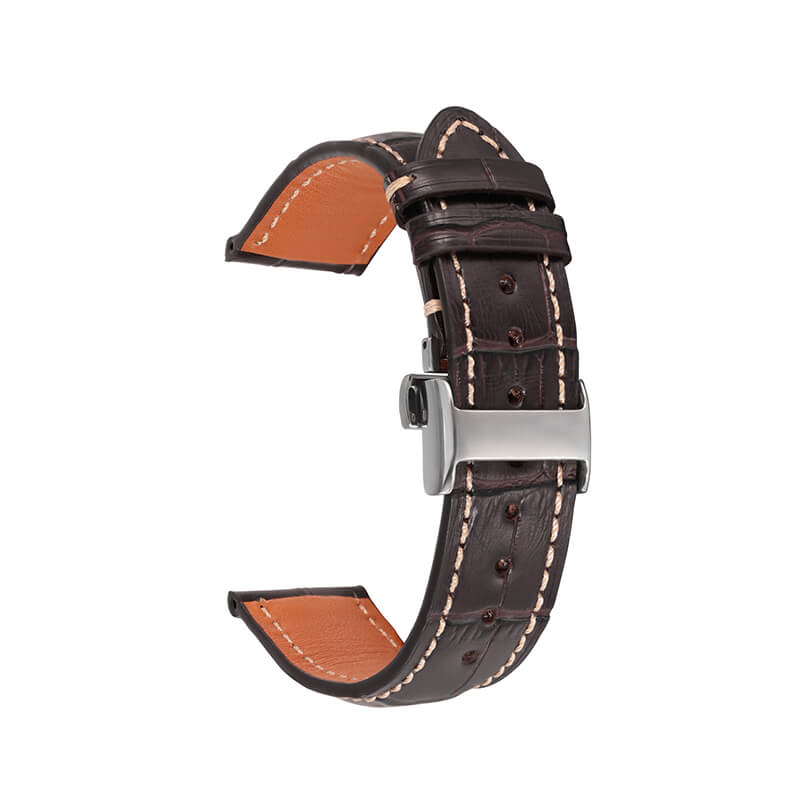 Bamboo-Textured Top Grain Leather Watch Strap – Babylon Leather