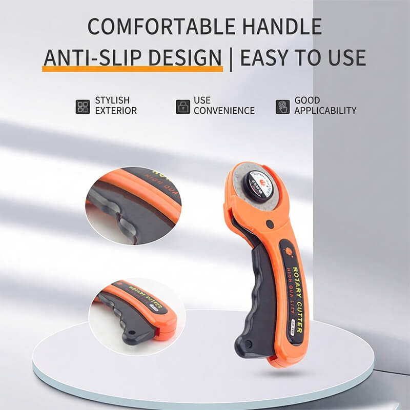 45mm Rotary Cutter for Leather and Fabric with Blade – Babylon Leather - Babylon LeatherBabylon LeatherXH56-Fabric Cutting Knife (with 1 blade included)