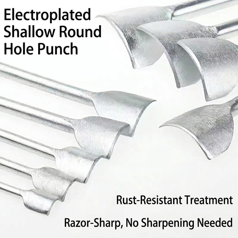 Half-Round & Shallow Arc Leather Punch High Carbon Steel – Babylon Leather