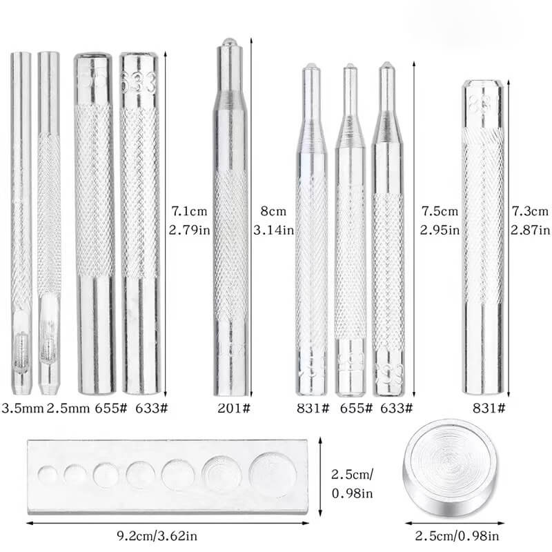 Metal Snap Button Setter Tool for Leathercraft