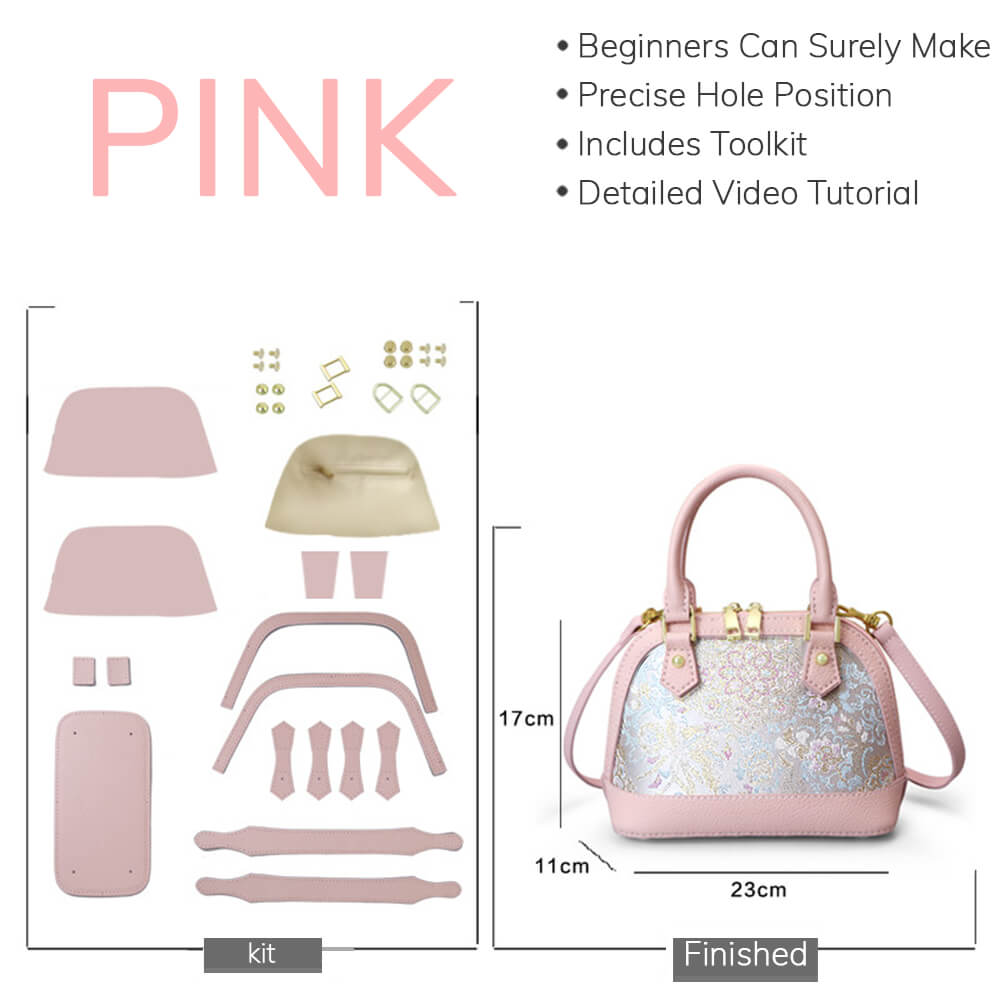 Customizable Fabric Panel Dome Crossbody Bag DIY Kit – Babylon Leather