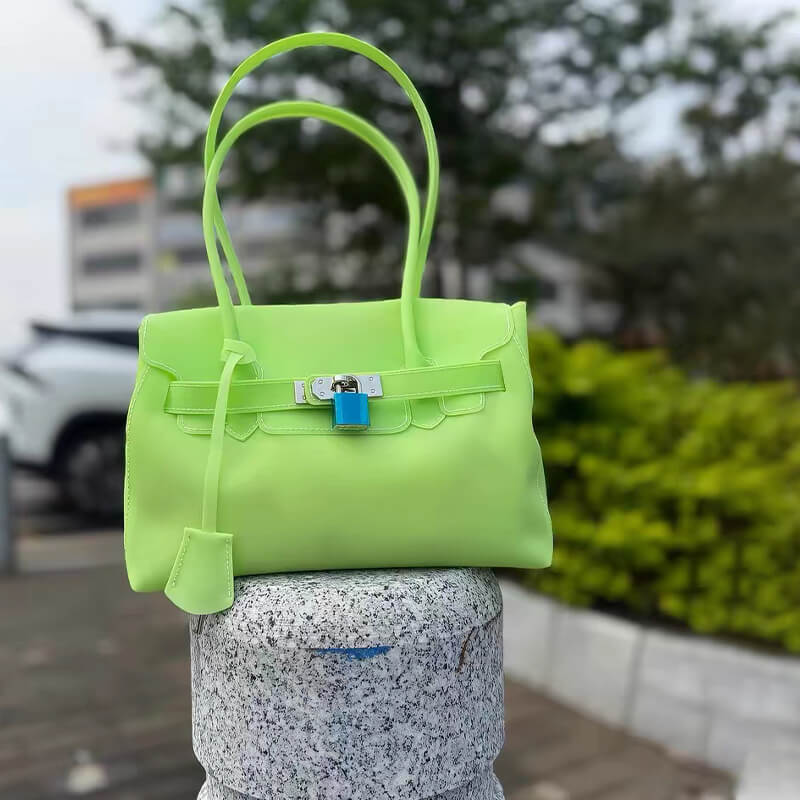 [$360+] Birkin-Style Macaron Jelly Bag - Babylon Leather