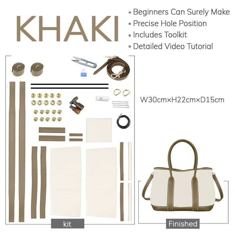 DIY Customizable Panel Garden Party Tote Bag Kit – Babylon Leather