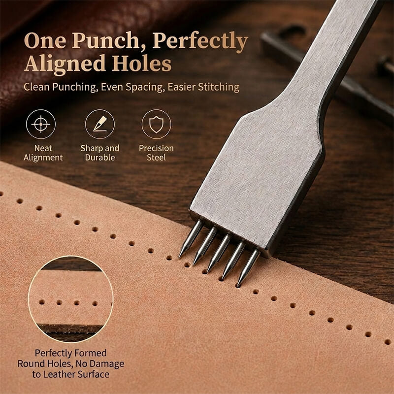 Round Stitch Pricking Iron for Cross & Internal Seams – Babylon Leather