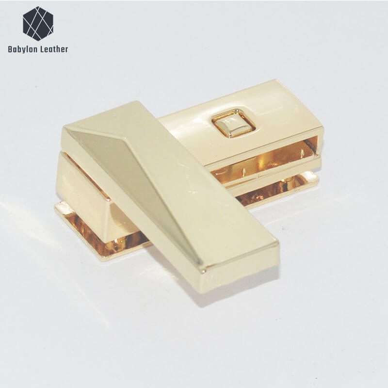 Square Rotating Fashion Bag Lock Twist Lock