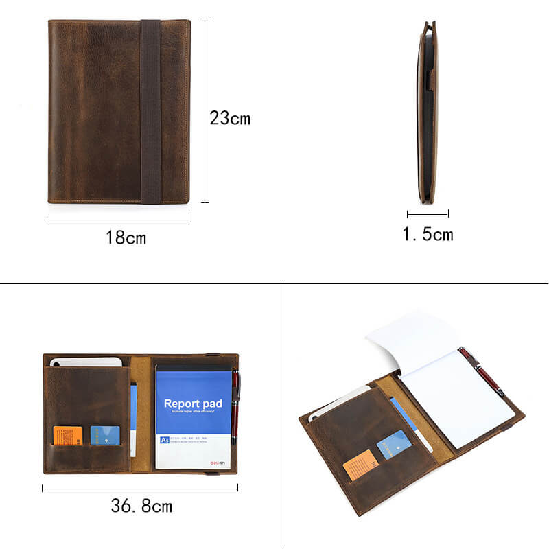 Crazy Horse Leather Padfolio for iPad Mini – Babylon Leather