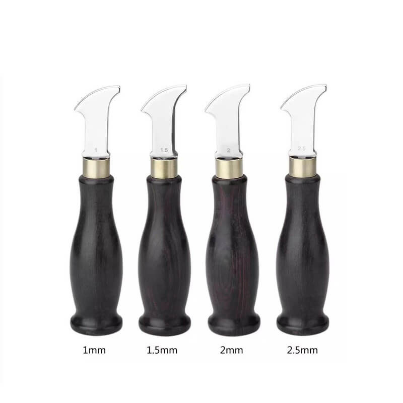 Premium Leather Edge Creaser Rosewood Handle Brass Ferrule – Babylon Leather