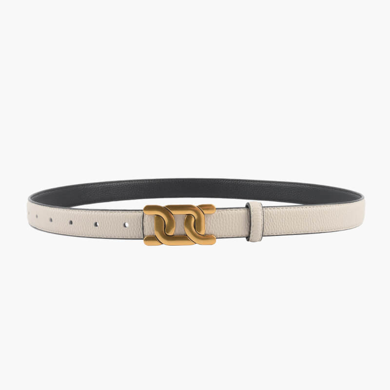 Women's Reversible Lychee-Grain Cowhide Leather Belt – Babylon Leather
