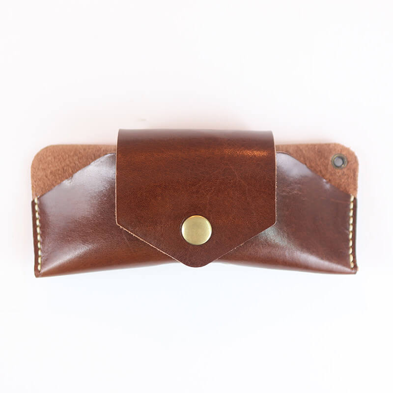 Glasses Case with Lanyard Veg Tanned Leather DIY Kit – Babylon Leather
