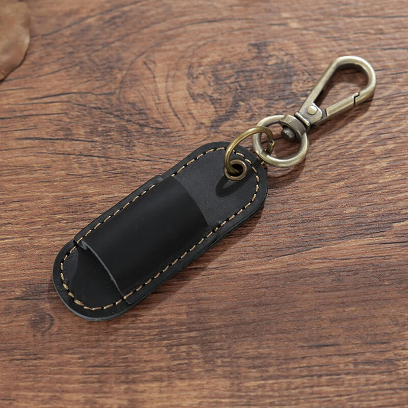 Pen Sleeve with Keychain Clip – Babylon Leather