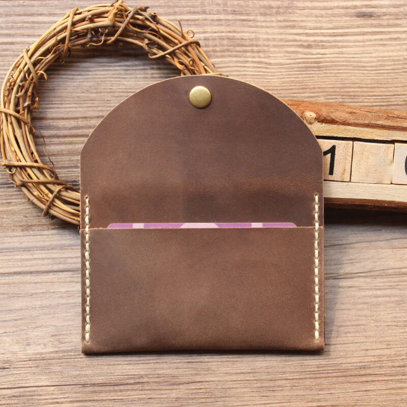 Mini Coin & Card Purse Crazy Horse Leather DIY Kit – Babylon Leather