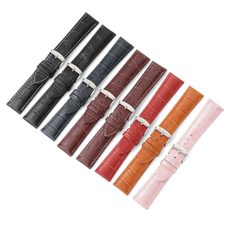 Bamboo-Textured Top Grain Leather Quick Release Watch Strap for Huawei GT2, Honor and Amazfit – Babylon Leather