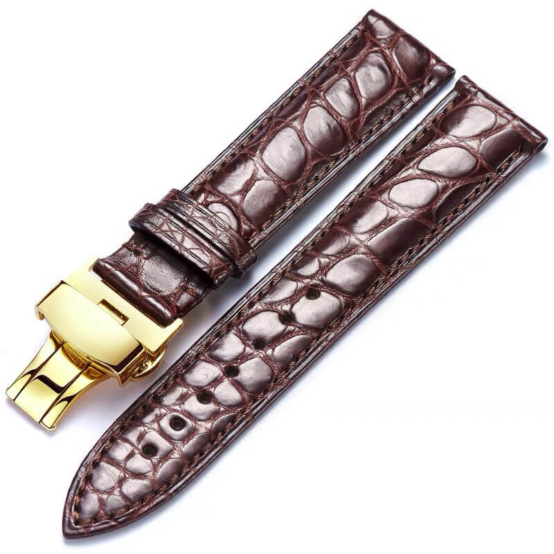American Alligator Leather Watch Strap, 12mm to 24mm – Babylon Leather