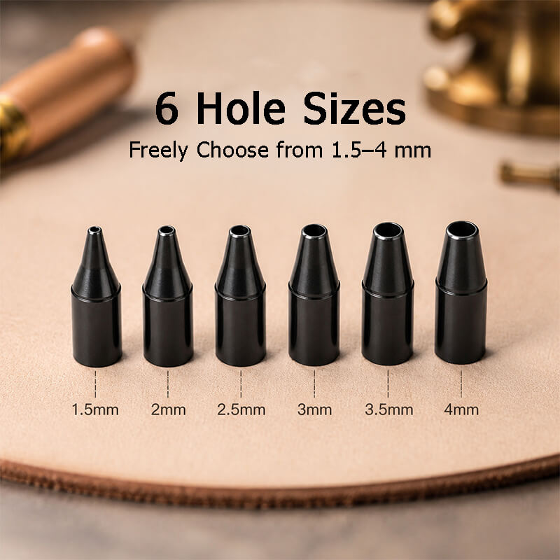 Silent Auto Punch with Replaceable Heads for Leathercraft – Babylon Leather
