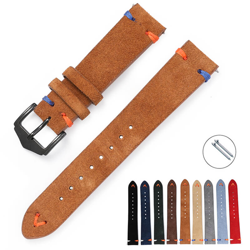 Suede Leather Quick Release Watch Strap, 20mm and 22mm – Babylon Leather