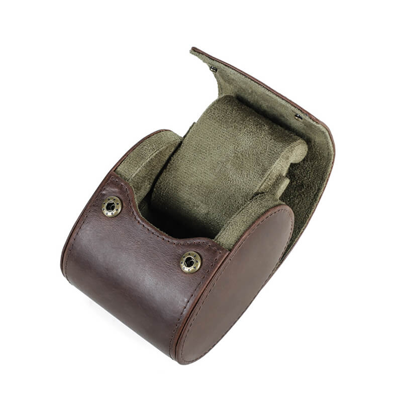 Crazy Horse Leather Single Watch Storage Case – Babylon Leather