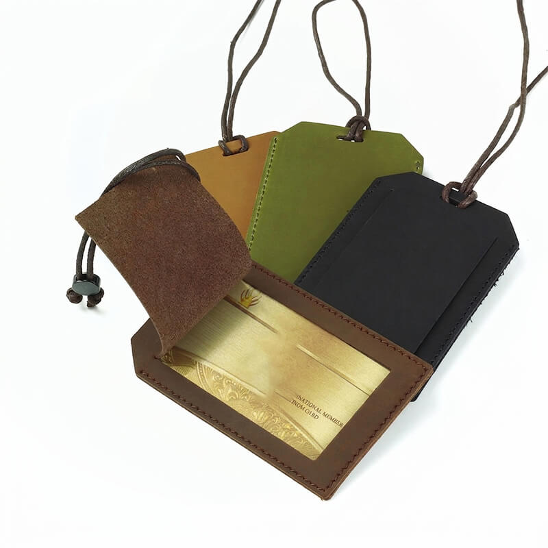 Leather Lanyard ID Badge Holder – Babylon Leather