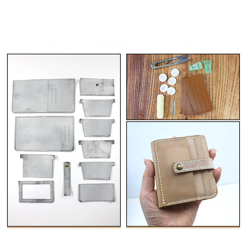 Short Buckle Wallet Fog Wax Leather DIY Kit – Babylon Leather