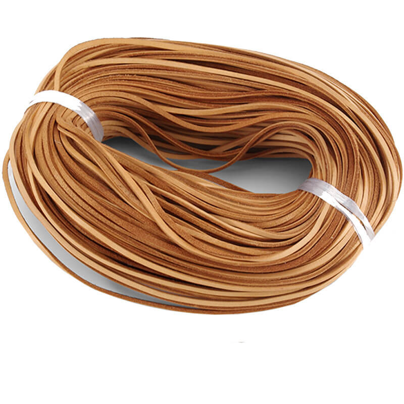 Veg Tanned Leather Flat Lace 2-6mm Width 5m Roll – Babylon Leather