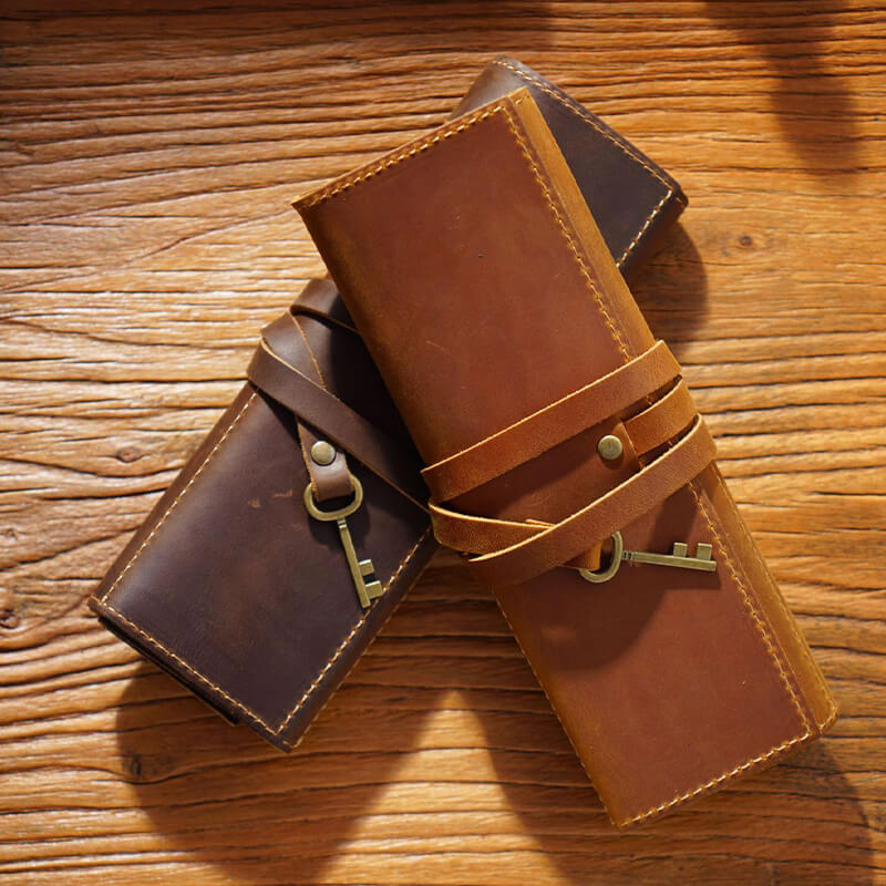 Leather Pen Roll Wrap Wide – Babylon Leather