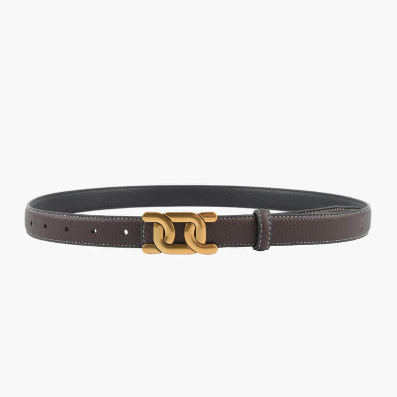 Women's Reversible Lychee-Grain Cowhide Leather Belt – Babylon Leather