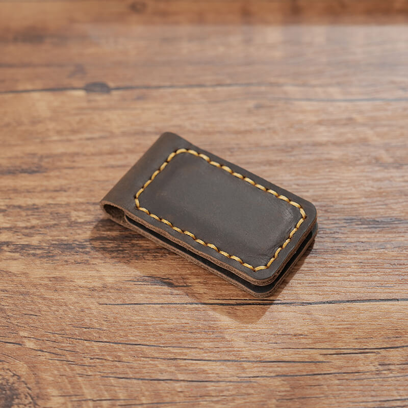 Magnetic Leather Bookmark Money Clip – Babylon Leather