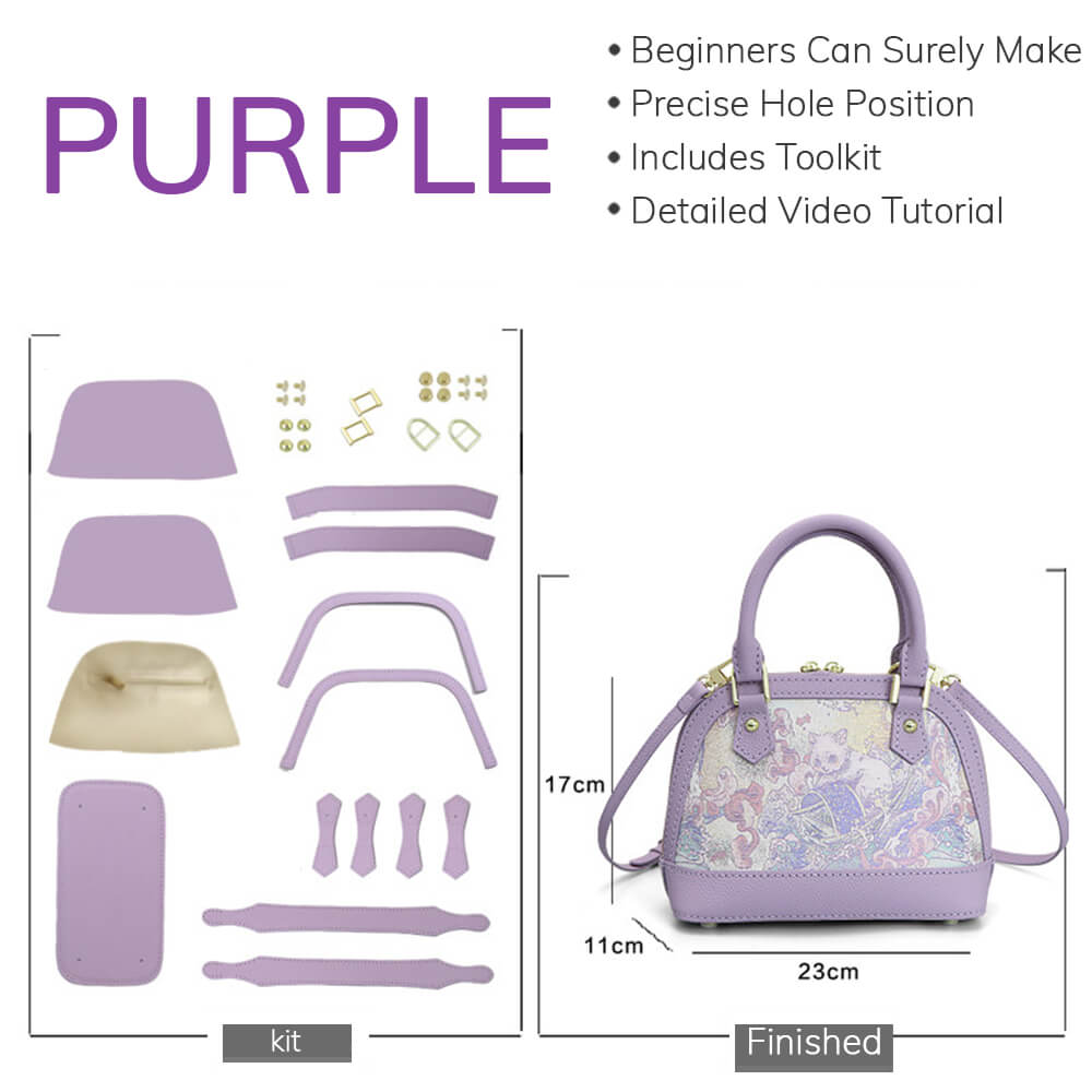 Customizable Fabric Panel Dome Crossbody Bag DIY Kit – Babylon Leather